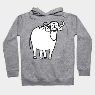 White Ox Minimal Animals Hoodie